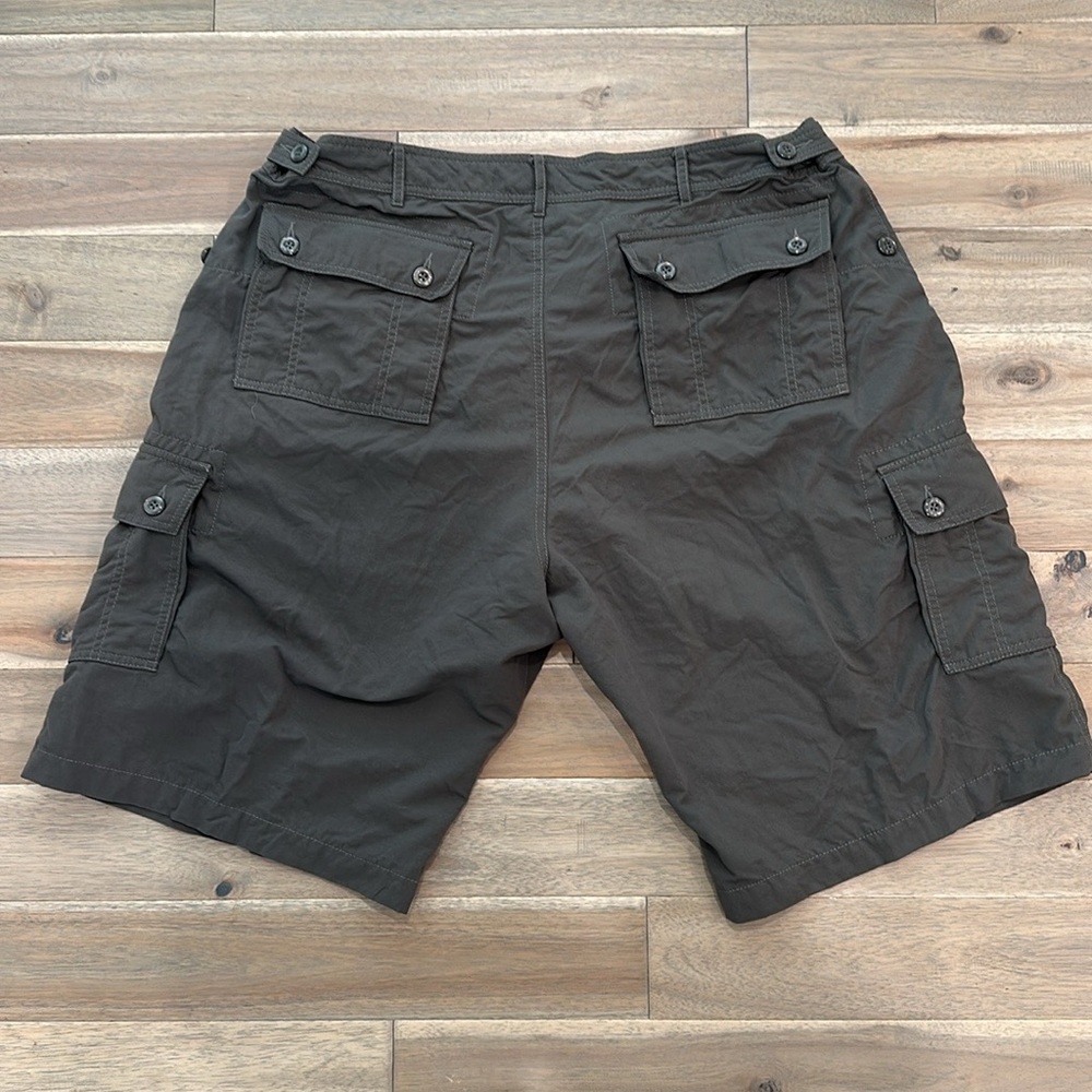 Clothing arts grey olive Cargo pick pocket proof adventure travel shorts - Picture 7 of 10